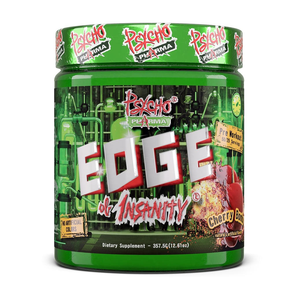Psiho Pharma Najmočnejši visoko Stim Preworkout Powder - Rob Insanity - Najbolj intenzivna Pre Workout dodatek za črpalke, moč, energijo in občutek dobro fokus. Rivalska slavna delovna mesta preteklosti