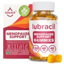 Lubracil Menopause Gumies za ženske - Menopausal dopolnila za vroče Flashe, nočno potenje, Mood Swings in Hormonal Balance - Dnevni vitamini s črno Cohosh & Ashwagandha - 60 Gummies (Pack of 1)