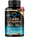 GABA L-Theanin 900 mg - Made in USA - Magnezij 