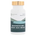 Prehranske korenine - Magnezij + Irish Sea Moss - 350mg Magnezij Glicinat & Organic Irish Sea Moss - Eterični minerali - Podpira zdravje srca in kosti - prehranska dopolnila - 30 Servisi - 60 kapsul