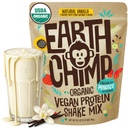 EarthChimp Organic Vegan Protein Powder - brez GSO, brez mleka, brez sirotke, na rastlinah osnovan beljakovinski prašek za ženske in moške, brez glutena - 26 Servings 32 Oz (Vanilja)