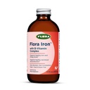 Flora Iron - Vegan Liquid Iron dodatek z B vitamini - Ponuja rdeče krvne celice in energetsko podporo - Yeast-free & Gluten-free - Slastni sadni sok Base - 7.7 fl. oz. Steklenica
