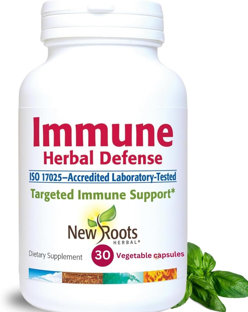 Imunski zeliščni obrambni dodatek (200mg) z gobo Reishi, Astragalus andrographis, Multi Herbal Extract z bezgovo jagodo, Echinacea (30 kapsul) 