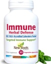 Imunski zeliščni obrambni dodatek (200mg) z gobo Reishi, Astragalus andrographis, Multi Herbal Extract z bezgovo jagodo, Echinacea (30 kapsul) 