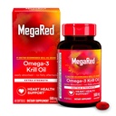 Megardeče Omega-3 Krill Oil 500mg Extra Strength mehkegels (40 Count in a Box) - Krill Oil No Ribji pookus