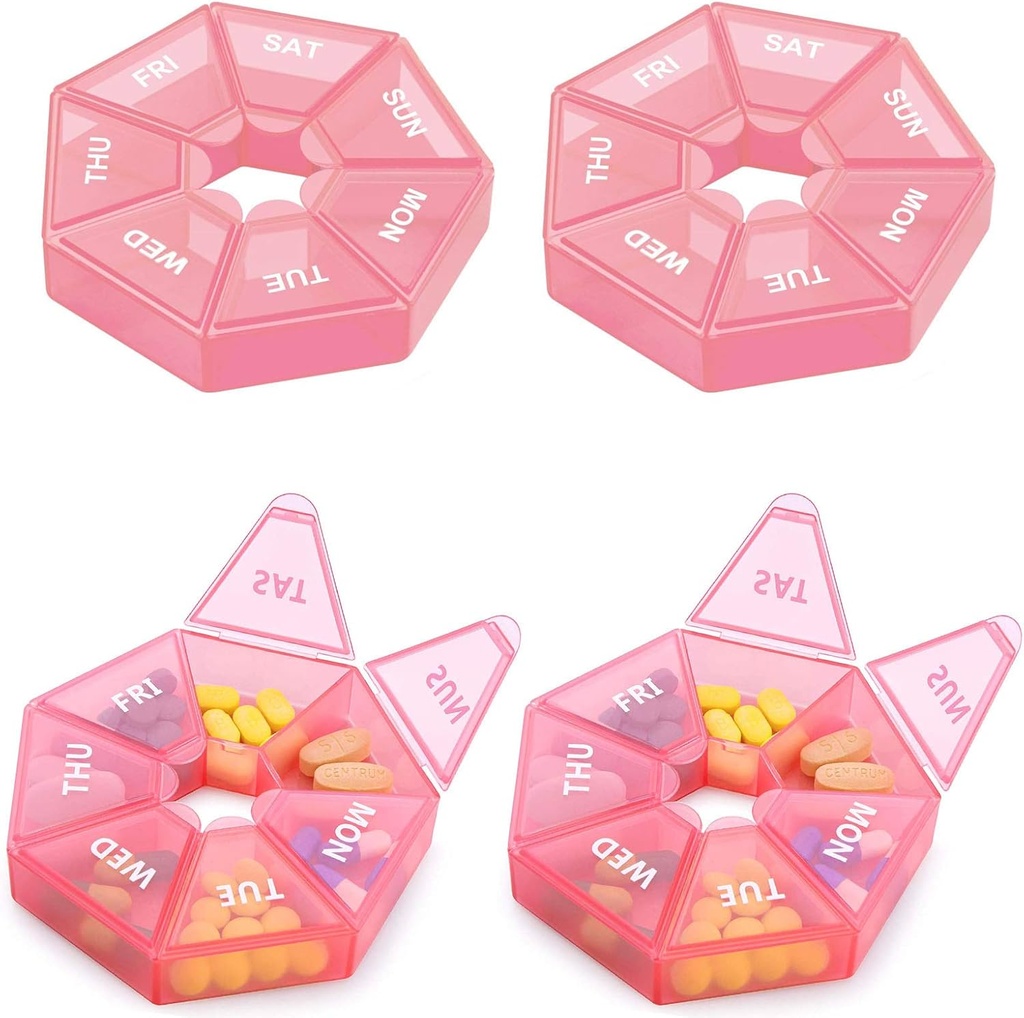 Tedenske tablete Organizator velike 7 dan tablete Box Organizator dnevno Medicina Primer za vitamin ribje olje tablete Dodatki Artritis Prijazno