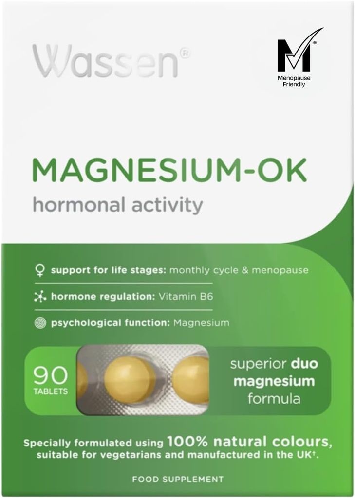 Magnezij OK Vitamini in minerali za ženske med mesečnim ciklusom 90 tablet