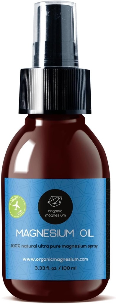 Magnezij Spray Oil - 100% čisti topikalni magnezijev klorid za krznene noge iz starodavne Zechstein Seabed 