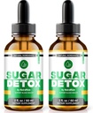 NutraRize (2 paket) Sugar Detox kapljice, SugarDetox kapljice, 21-dnevni sladkor Detox izziv, Vse-naravno tekoče čiščenje za začetnike, Premium kri formula Gotas Mnenja (60 Serving)
