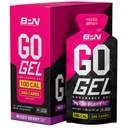 HRANILA ZA UČINKOVITOST, BPN Go Gel Endurance, 24 g ogljikovih hidratov in 100 kalorij na paket, Vegan + Gluten Free Running Gel, 10 kompletov za enkratno uporabo, mešana jagoda
