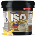 Ultimate Nutrition Whey Protein Isolate Powder with Glutamine Complex, ISO Sensation 93 - Whey Protein Powder z dodanim kolostrumom za izboljšano regeneracijo, Immunity & Gut Health - Banana, 5Lbs