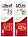 MediNatura T-Relief Extra Strength Cream Arnica +12 Naravno lajšanje Aktivnosti za bolečine v hrbtu Skupna bolečina Mišične bolečine & Stiffness, Celo telo hitro deluje Relief za ženske in moške - 3 oz (2 paket)