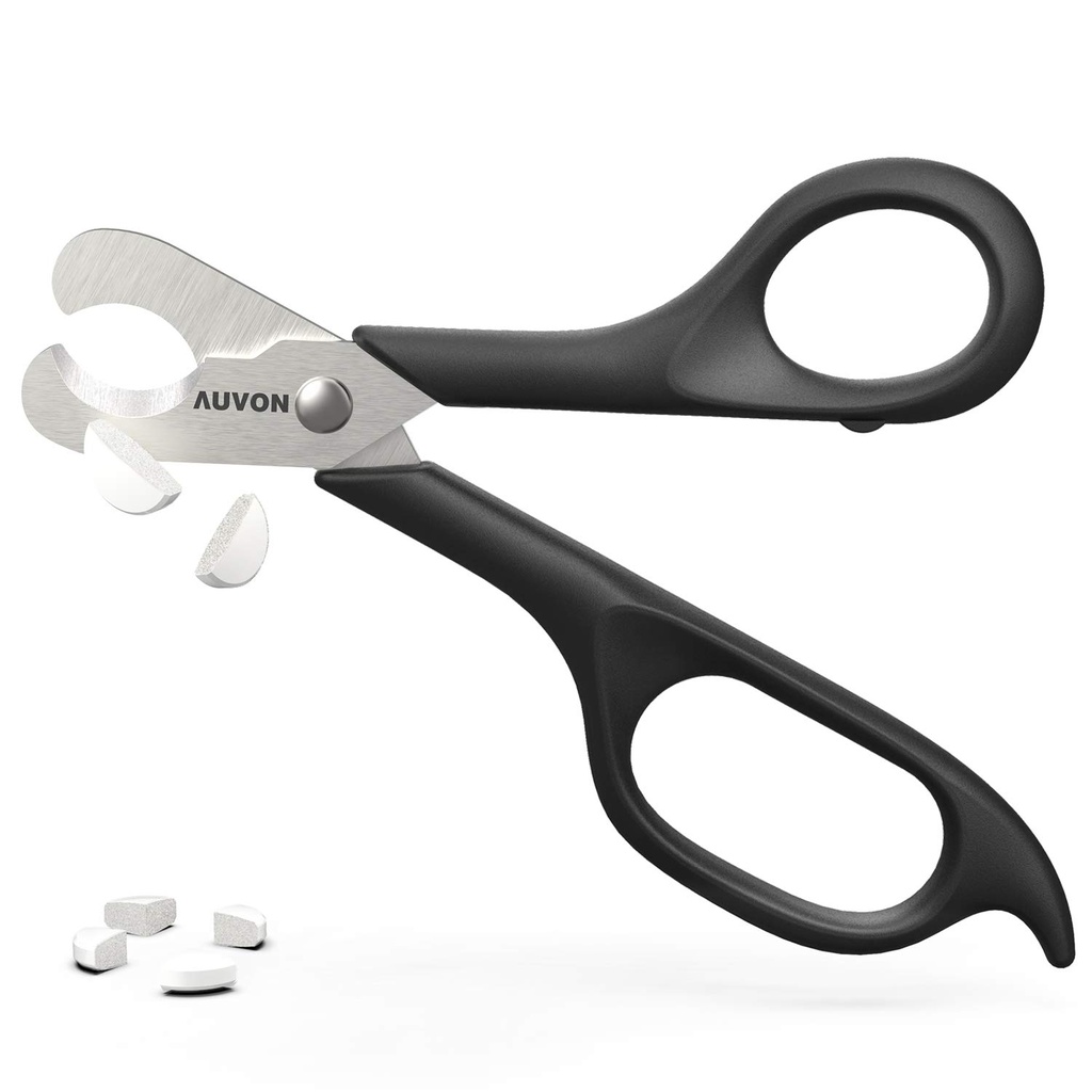 AUVON Škarje-Shaped tablete Cutter, Sharp Rezalne tablete razdelilnik za enostavno ločevanje večina 5-15mm vitamini, tablete in zdravila v polovici