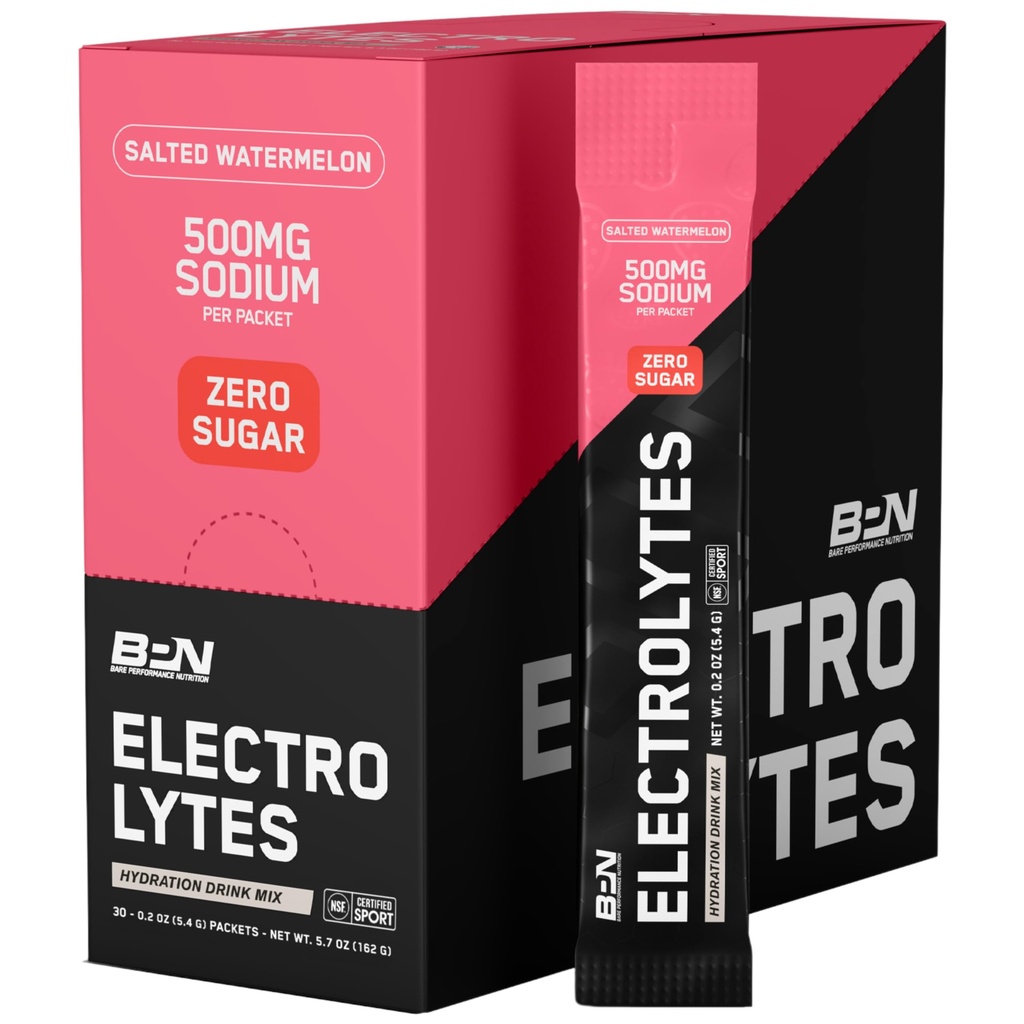 BARE ZMOGLJIVOST HRANILA BPN Elektroliti Go Packs Hidracijska pijača Mešanica 