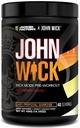 Jacked Factory X John Wick - Wick Mode Pre Workout Powder - intenzivna energija, bojno pripravljen fokus, neustavljiva zaveza in čista volja - 40 služenja, zadnji tropski sončni vzhod