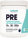 Nutricost Predworkout prašek za ženske, Modra malina, 30 Serving