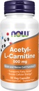 NOW Foods Supplements, Acetil-L Carnitine 500 mg, Aminokisline, možganske in živčne celice funkcije*, 50 Veg kapsule
