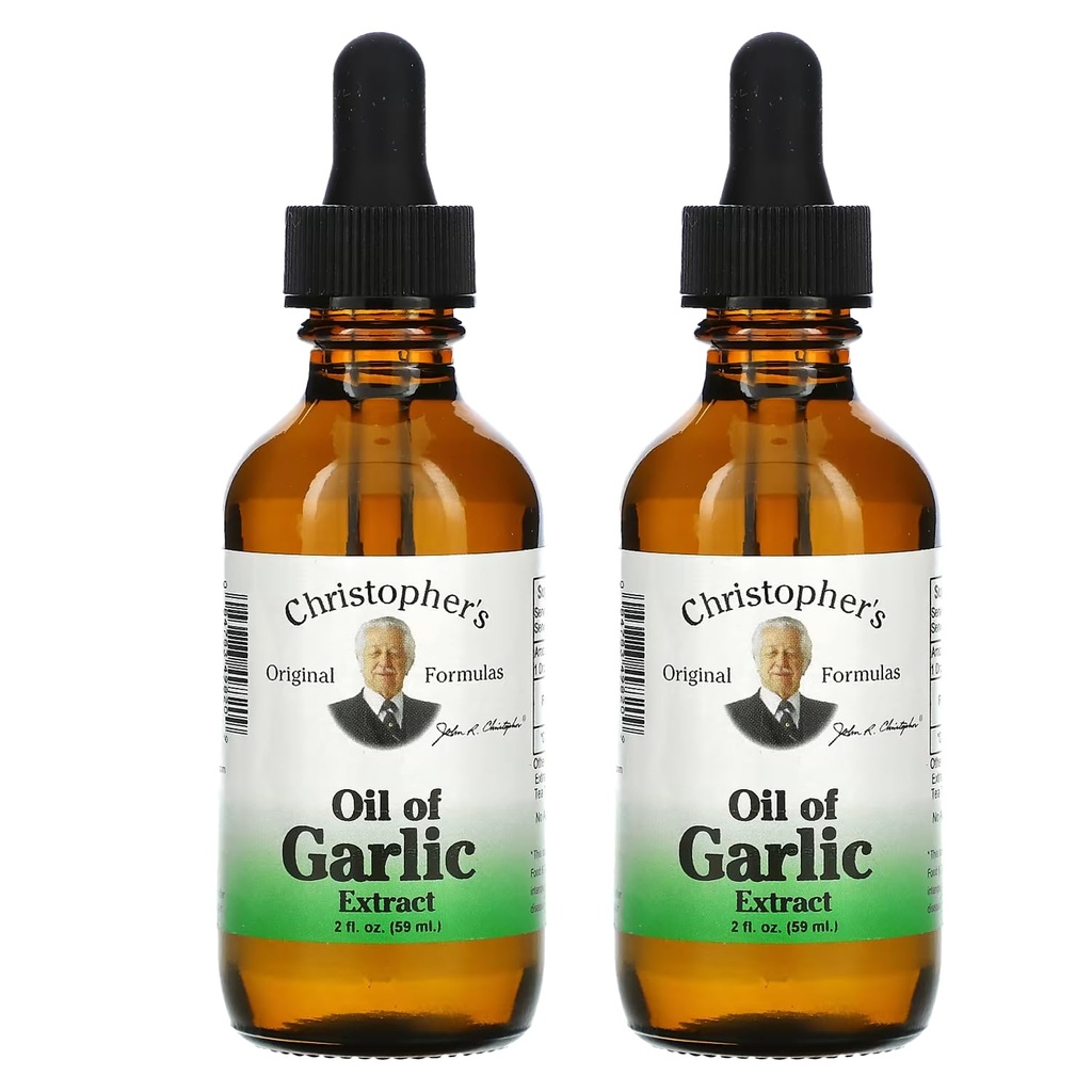Christopher's Original Formulas Oil of Česen Extract 2 Ounces - Pack of 2 - Premium Zeliščni dodatek - Hladno Presed & Pure Liquid Česen olje 