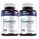 Vitamin C 1000mg Complex z L-Lysine 500mg, cinkov glukonat 12mg, Bioflavonoidi 300mg. Zdravnik Formulirane Magnezijev Stearat Prosti dodatki za zdravo podporo imunskega sistema. Dve steklenic.(2)
