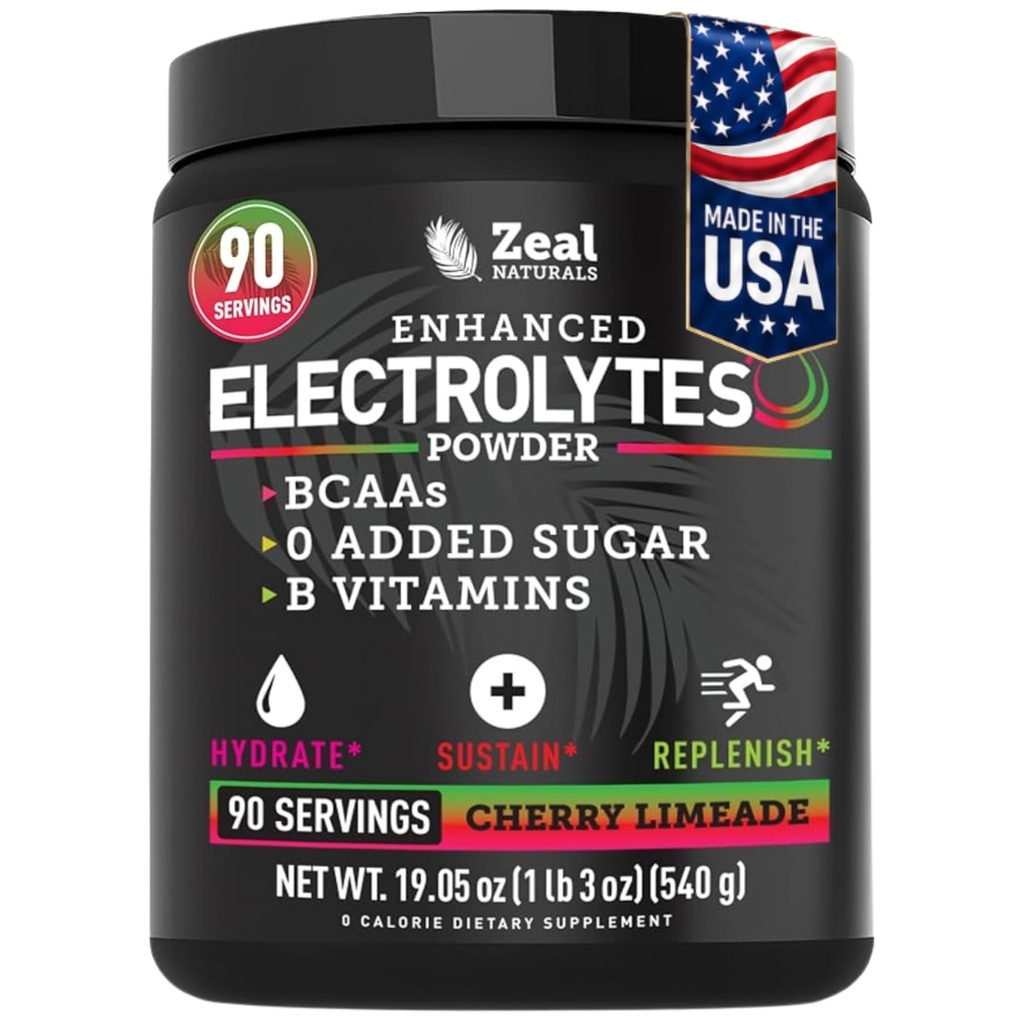 Zeal Naturals Elektrolit Powder recovery Drink (90 Servings 