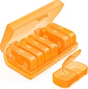 AUVON XL Tedenski tablete Organizator 2 krat na dan, AM PM tablete primera z enostrankarskim velikim odpiranjem za enostavno uporabo, tablete Box 7 dan Travel medicina Organizator za zdravila, vitamini, ribje olje, Dodatki