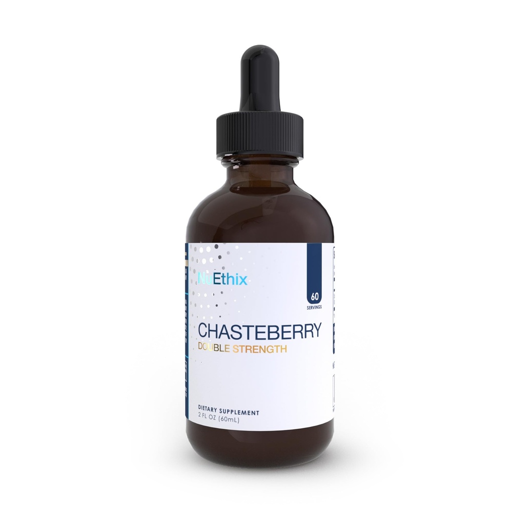 NuEthix Formulations Chasteberry Dvojna moč 50mg, Lahko pomaga ravnotežje estrogen Dominance in lahko pomaga podporo Menstrual cikel, 60 Servinges