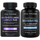 Vitalni vitamini Multi kolagenski kompleks Plus kapsule + Resveratrol kapsule