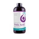 Life Solutions Liquid Folic Acid Supplement – 800 mcg Vitamin B9 na Serving – Berry Flavor, 8 fl oz – hitra absorpcija, Prednatal, Podpora za srce in možgane