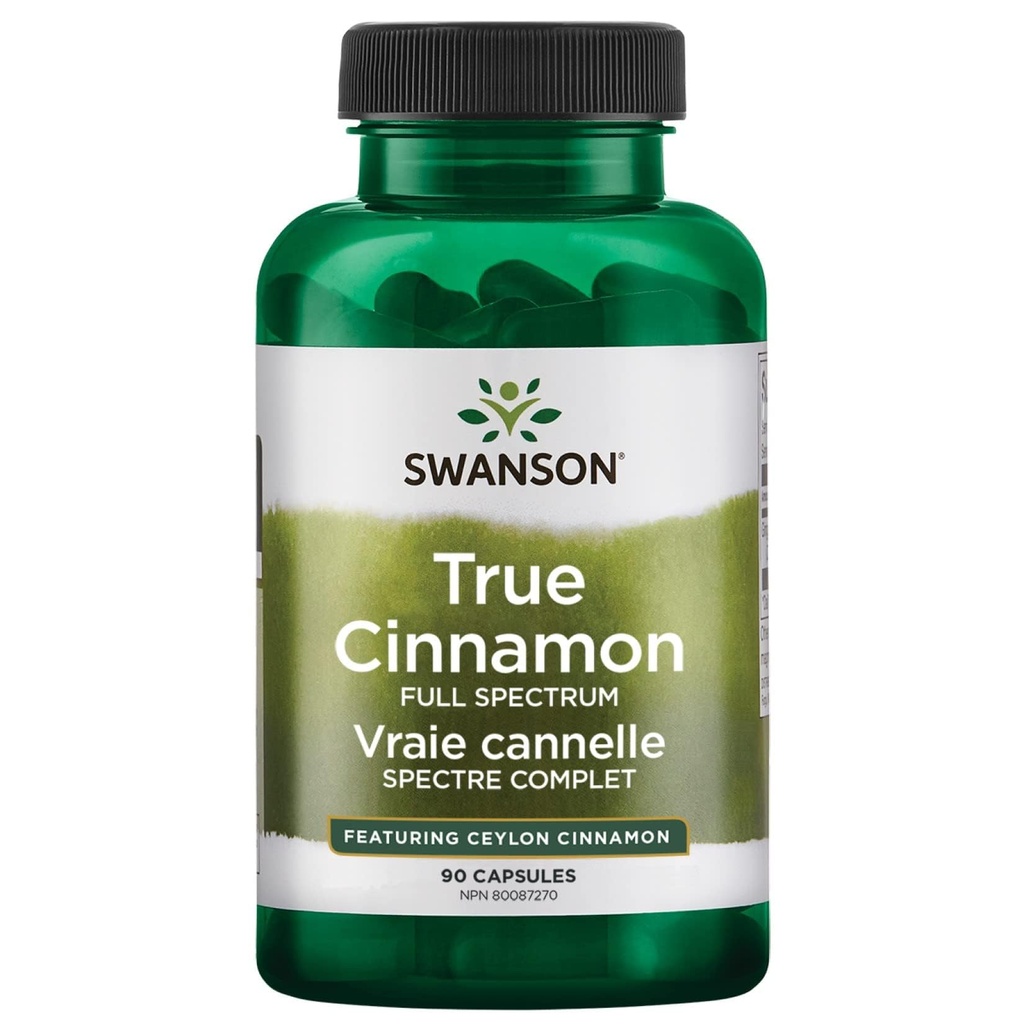 Swanson Full Spectrum pravi cimet - zeliščni dodatek - (120 kapsul, 300mg vsak)