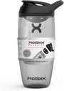 Promix Pursit Protein Shaker Steklenica (24 oz) – Tihi brez-Ball mešalnik, Leak-Proof Lid, BPA/BPS & Phthalate-free ECOZEN – Easy-Clean Shaker Cup za stresanje beljakovin, Pre & Post-workout napitki
