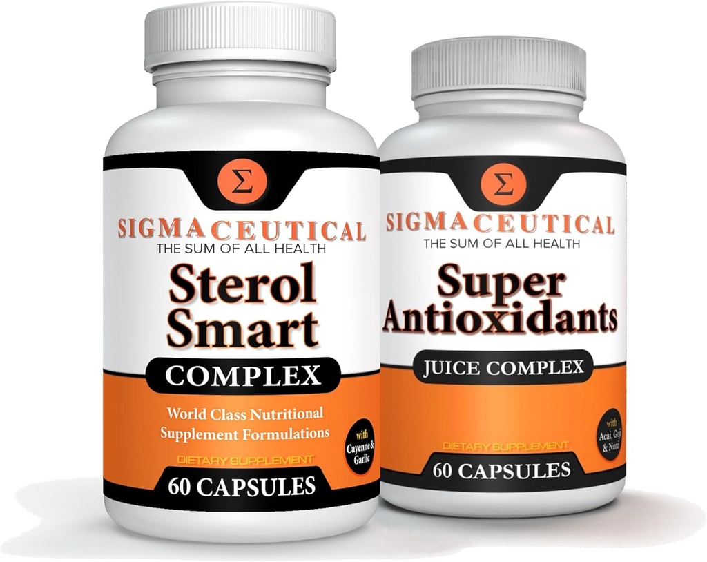 Niacin – Beta sitosterol – Policosanol – Rastlinski steroli – Česen – Kajenski dodatek Plus Super antioksidant Dodatek - Goji Berry, Acai Berry, Mangosteen, Resveratrol, Granatno jabolko & Noni