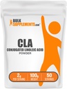 BulkSupplements.com Konjugirana linolna kislina v prahu - CLA dodatek, prehranska dopolnila - Gluten Free, 2g na serviranje, 100g (3.5 oz) (Pack of 1)