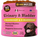 Natural Dog Company urinarne & Bladder dodatek za pse – Cranberry & D-mannose Mehki žveči z Marshmallow Root & Astragalus – Podpira zdravje sečilnega trakta, Bladder funkcijo in normalno pretok urina