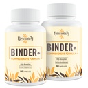 Resciency Detox Binder Supplement - Activated Charcoal, Zeolite, Bentonite Clay, Milk Thistle, Proprietary Blends - Liver & Gut, Max Absorption, 180 Vegan Capsules
