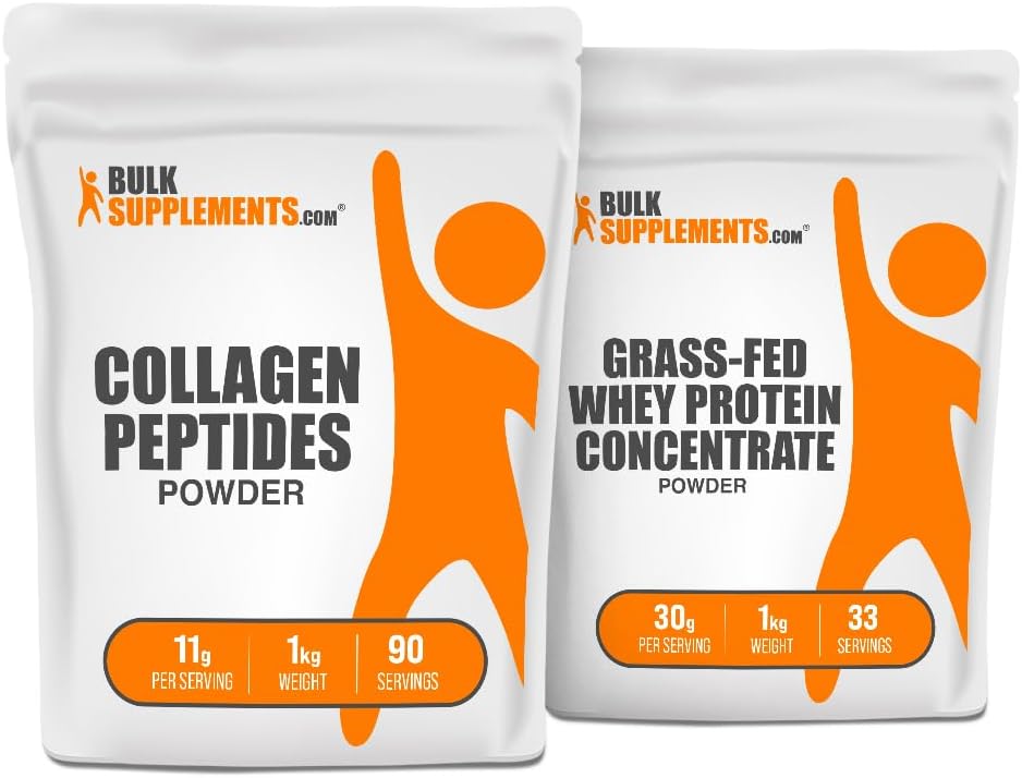 Kolagenski peptidi 1kg + koncentrat sirotkinih beljakovin iz hranilnega trsa 1kg