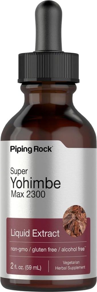 Super Yohimbe Max Tekoči ekstrakt Brez alkohola, 2300 mg, 2 fl oz (59 ml) Kapalni vsebnik