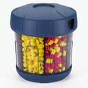 Mossime dopolnilo Organizator z ekstra velikih 7 Kompartmenti, TPU soft Lid enostavno odprto tablete Dispenser, en mesec potovanja zdravila Organizator shranjevanje Vitamin imetnik, Medicine vsebnik tablete steklenica