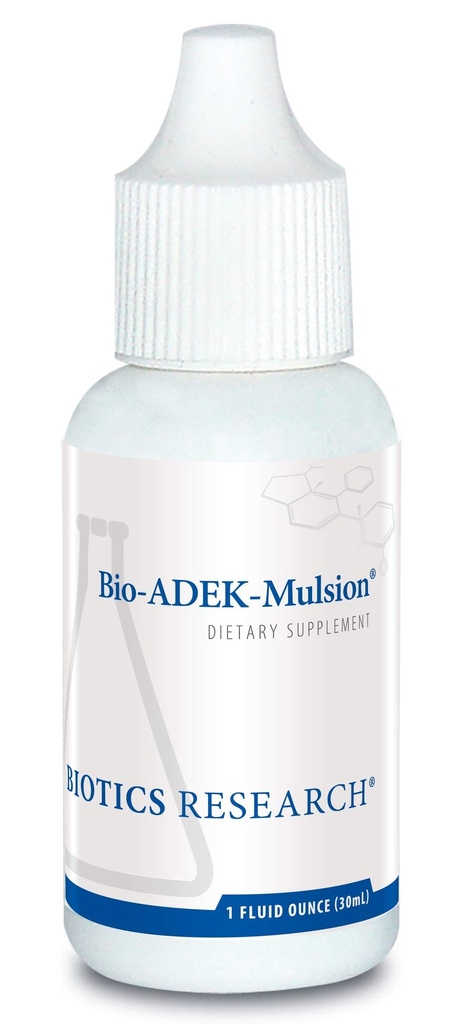 Biotics Research Bio ADEK Mulsion - Emulgirana formula, izboljšana biološka razpoložljivost, Podpira zdrave imunske odzive, zdravje kosti, zdravje oči, kardiovaskularno zdravje, 1 fl