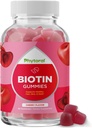 Phytoral Biotin Gumies za rast las in nohtov - Biotin Gumies za nego las Mladostna nega kože in nohtov - 5000mcg na servisiranje kože nohti Vitamini za odrasle Lepota