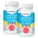 15 mg L metilfolata (5-MTHF) - aktivna folna kislina, obogatena z vitaminoma B6 in B12-60 vegetarijanske kapsule - brez glutena