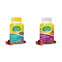 Culturelle Kids Probiotic Gumies za starost 2+ - Peach-Orange & Mixed Berry Flavors & Daily Probiotic za otroke + Veggie Fiber Gumies (Age 3+) - 60 Count - Prebavne