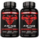 Prime Labs Testosteron dopolnilo za moške (2-Pack) - Stamina, vzdržljivost, energija, & moč - Moški Testosteron Booster & Workout dodatek - 120 Caplets