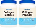 Nutricost Pure Collagen hidrolizat (Bovine) prašek (2 pakiranji) - Grass Fed goveji kolagen, 1LB na steklenico