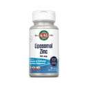 KAL liposomski cink 30 mg, celična funkcija in imunski dodatek, izboljšana absorpcija dodatki cinka, Vegan, Gluten prost, soja, 30 Serving, 30 VegCaps