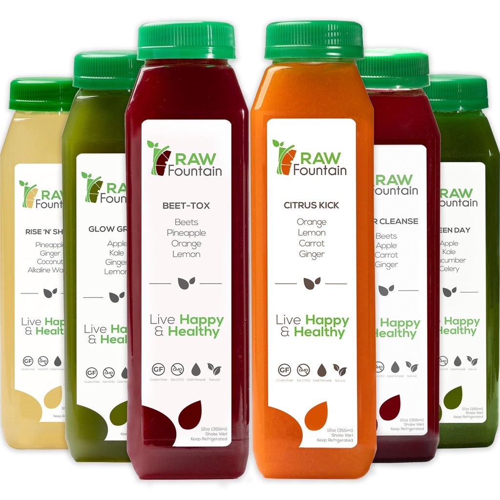 1 dan Juice čiščenje z surovo vodo, vse naravno surovo razstrupljanje čiščenje, sokanje za telo resetiranje, hladno stiskani sok hitro, odličen način za začetek zdravo dieto 6 steklenice 12oz