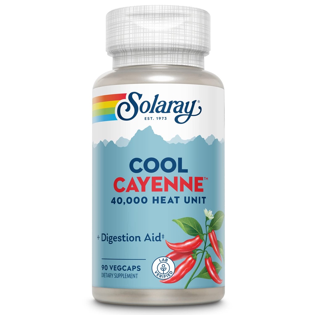 Solaray Cool Cayenne, 90 kapsul