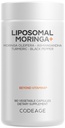 Codeage Liposomal Moringa+ Supplement, 400mg Moringa 50:1 Extract - 20.000mg Moringa Oleifera Leaf Enakovreden - kurkuma, Ashwagandha, črni poper, 3-mesečna zaloga, Vegan Moringa prašek - 180 kapsul