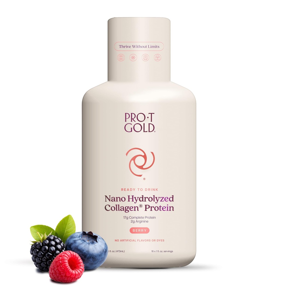 Prot ZLATI Berry Sugar Free Liquid Protein Shot - 16oz Proti staranju. Dokazano je, da se okrepi imuniteta. Formula Trusted by 4.000+ Medicinski objekti za popolno beljakovinsko prehrano in dokazano 2X hitrejše zdravljenje