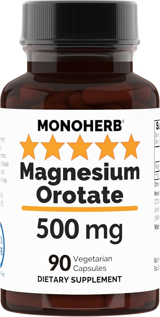 Magnezijev orotat 500 mg na kapsulo 90 vegetarijanskih kapsul