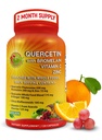 Quercetin z bromelainom Vitamin C in cinkom Obogaten z organskimi celimi živili - 1215mg na serviranje - Quercetin Phytosome 500mg Kapsule z ingver in Flavonoidi za imuno podporo - 120 Count